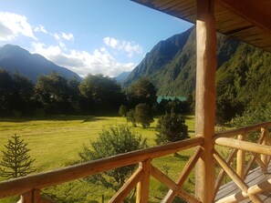 Standard Double Room, 1 Bedroom | View from room - Mitico Puelo Lodge (Cochamó)