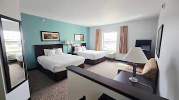 Suite, 2 Queen Beds, Non Smoking | Pillowtop beds, in-room safe, desk, laptop workspace