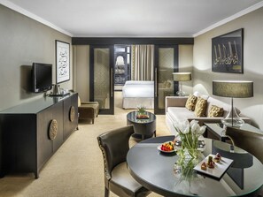 1 slaapkamer, luxe beddengoed, een gratis minibar, een kluis op de kamer