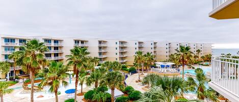 2 outdoor pools, pool umbrellas, sun loungers