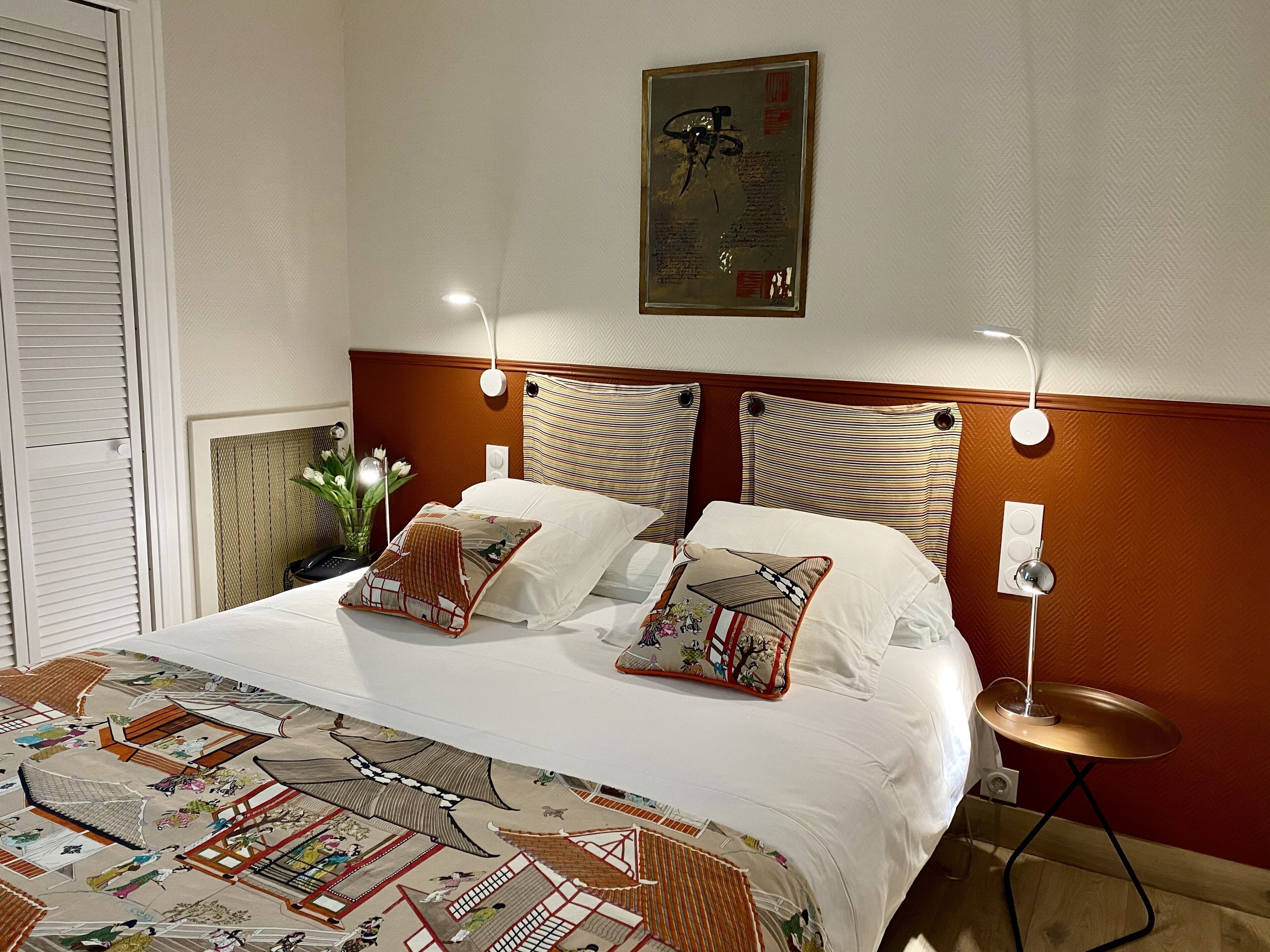 Desk, blackout curtains, iron/ironing board, free WiFi