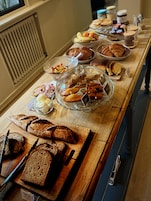 Daily buffet breakfast (EUR 14 per person)