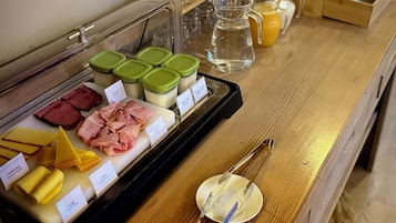 Daily buffet breakfast (EUR 14 per person)