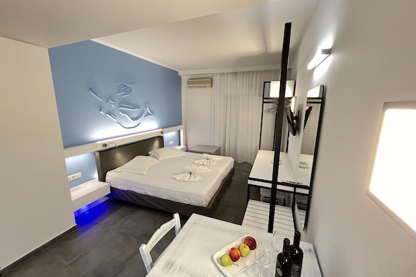 Monolocale Design, vista giardino | Biancheria in cotone egiziano, biancheria da letto di alta qualità