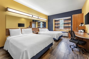 Standard Room, 2 Queen Beds, Non Smoking, Refrigerator & Microwave