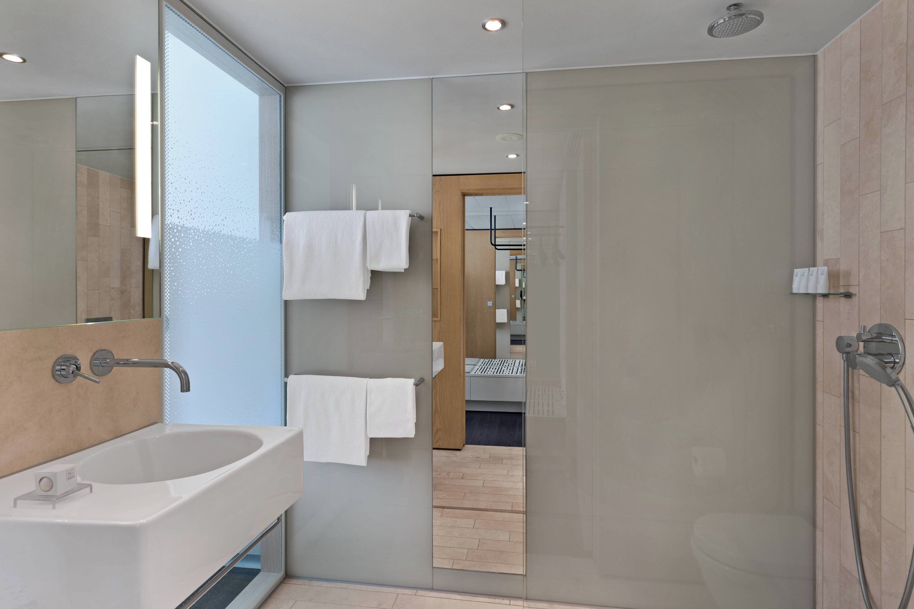 free toiletries, hair dryer, towels, soap