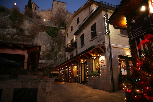 Front of property – evening/night