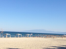 Beach nearby, white sand