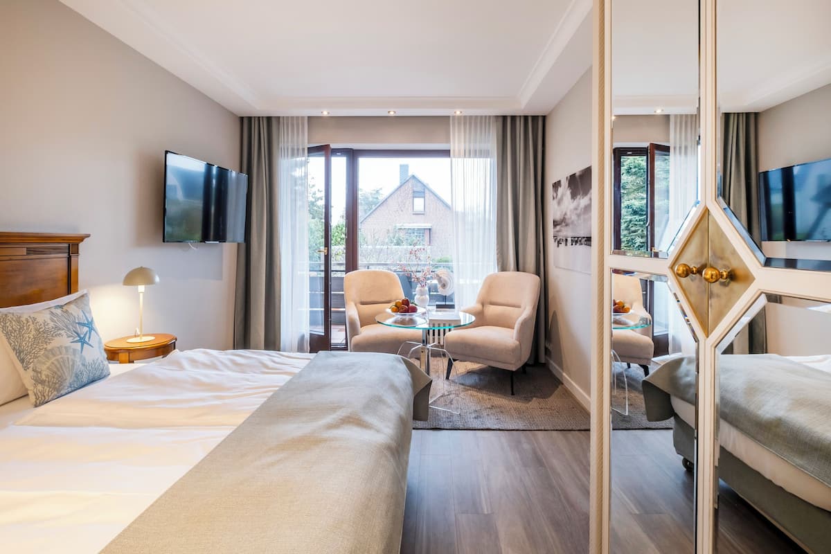 1 habitación y ropa de cama de alta calidad