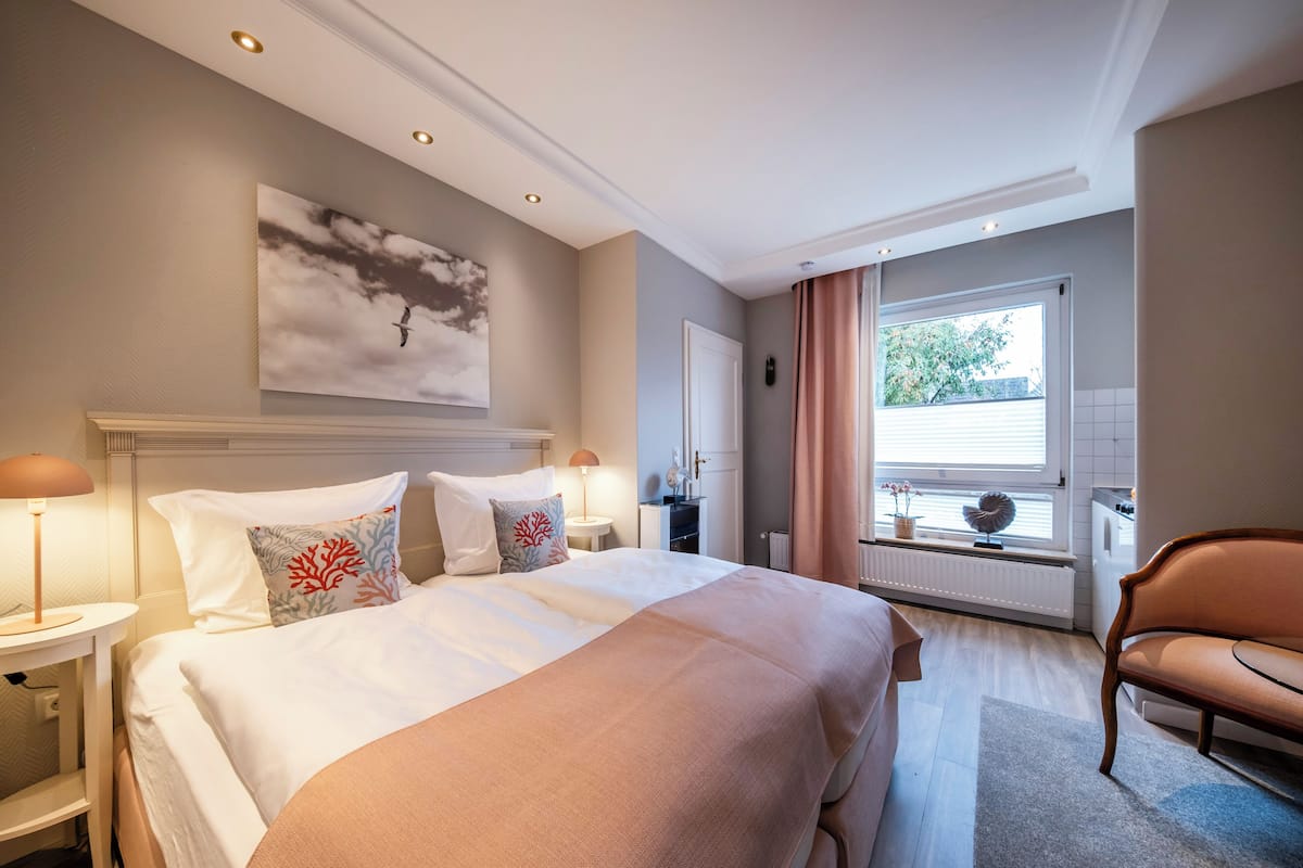 1 habitación y ropa de cama de alta calidad