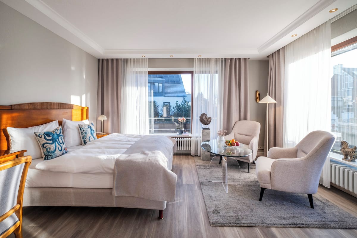 1 habitación y ropa de cama de alta calidad