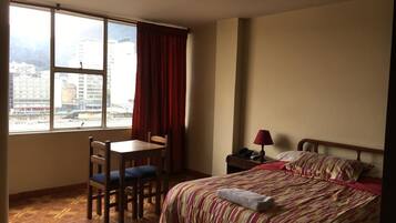 Down comforters, laptop workspace, free WiFi, bed sheets