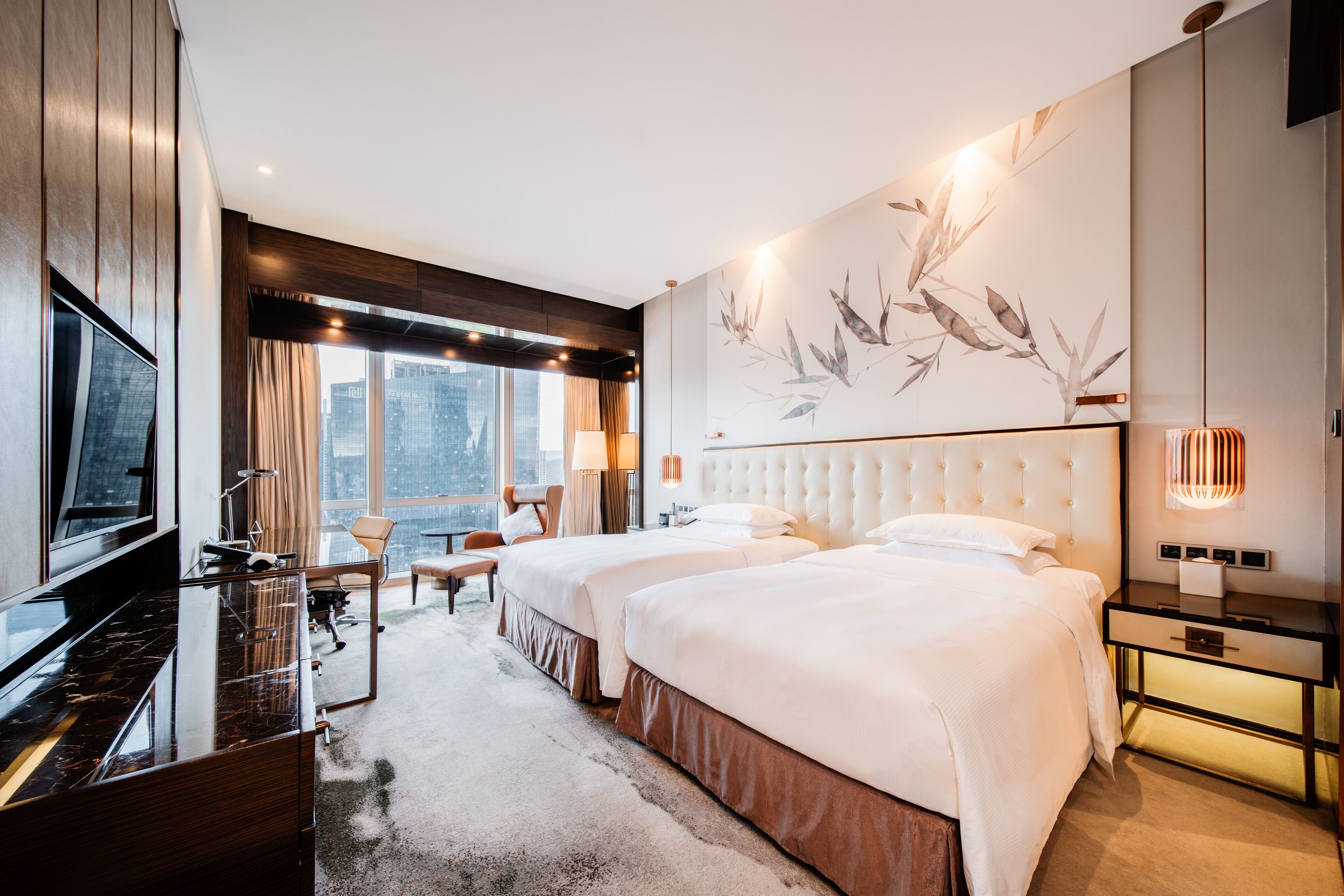 1 多间卧室、羽绒被、迷你吧、客房内保险箱