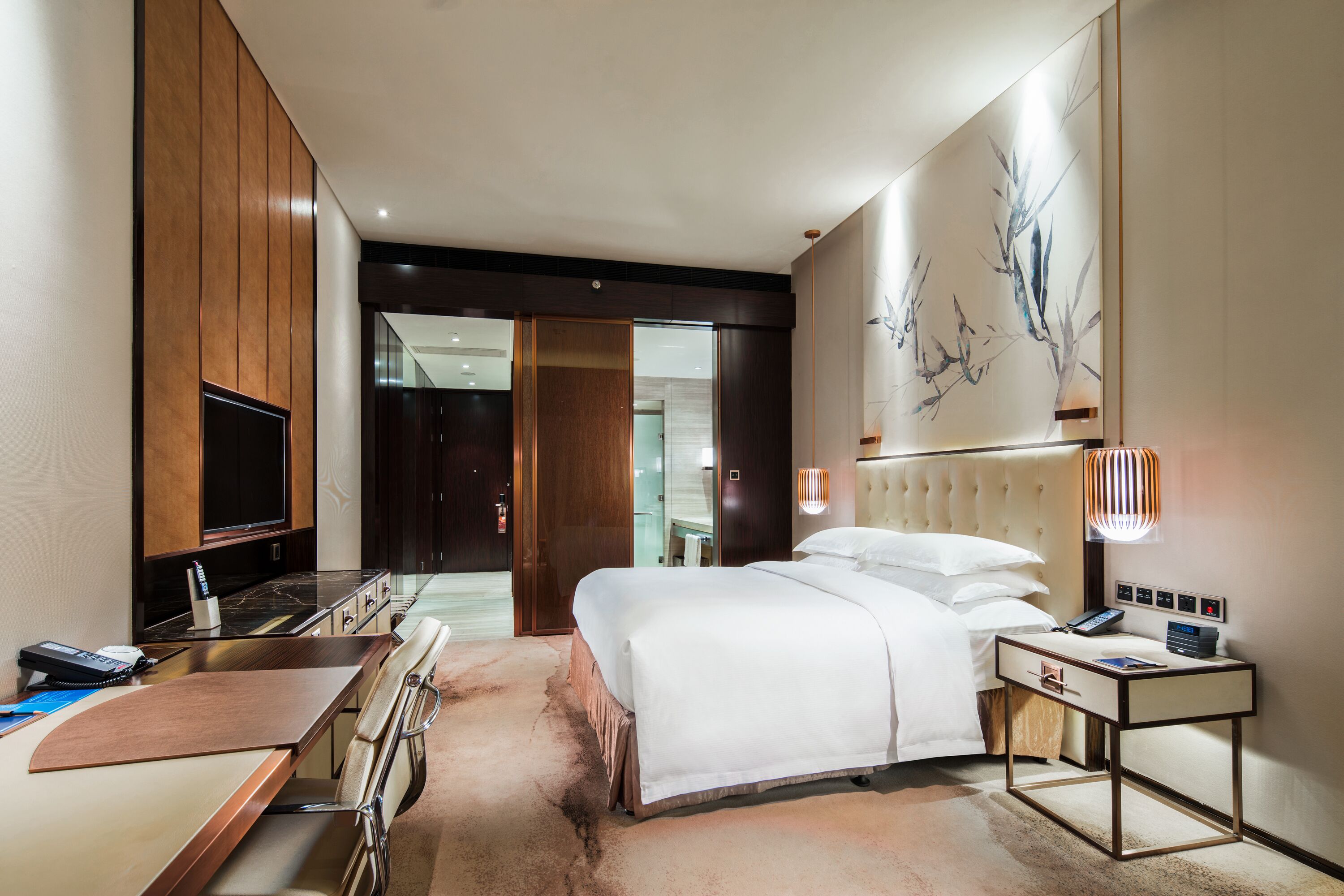 1 多间卧室、羽绒被、迷你吧、客房内保险箱