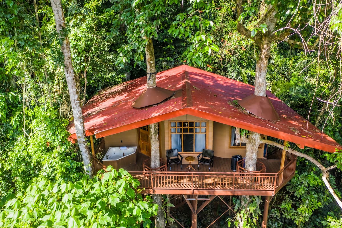 Deluxe Tree House, Multiple Beds, Mountain View | 1 bedroom, desk, bed sheets, wheelchair access