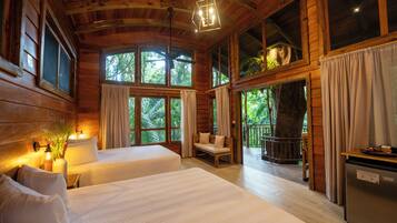 Deluxe-Baumhaus, Mehrere Betten, Bergblick