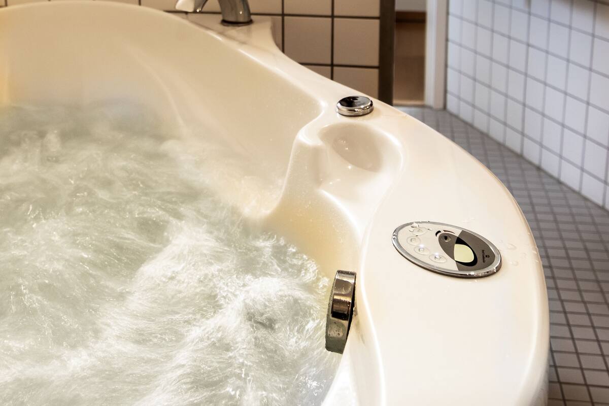 hair dryer, slippers, heated floors, towels