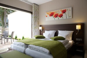 Minibar, skrivbord, mörkläggningsgardiner och gratis wi-fi