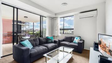 Apartamento, 2 quartos | Vista do quarto