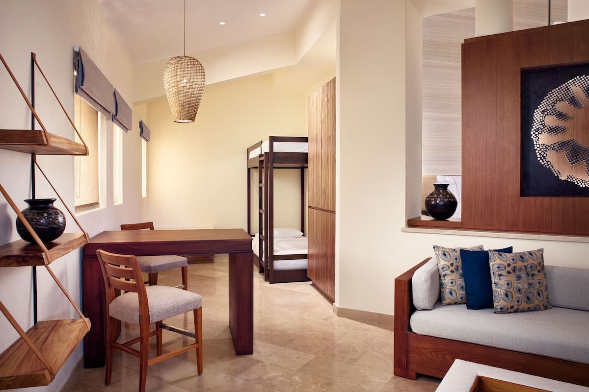 1 habitación y ropa de cama de alta calidad