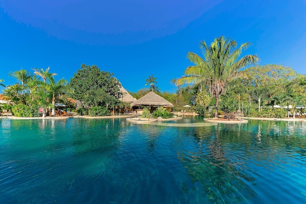 Outdoor pool, open 8:00 AM to 5:00 PM, pool umbrellas - The Westin Reserva Conchal, an All-Inclusive Golf Resort & Spa (Cabo Velas)