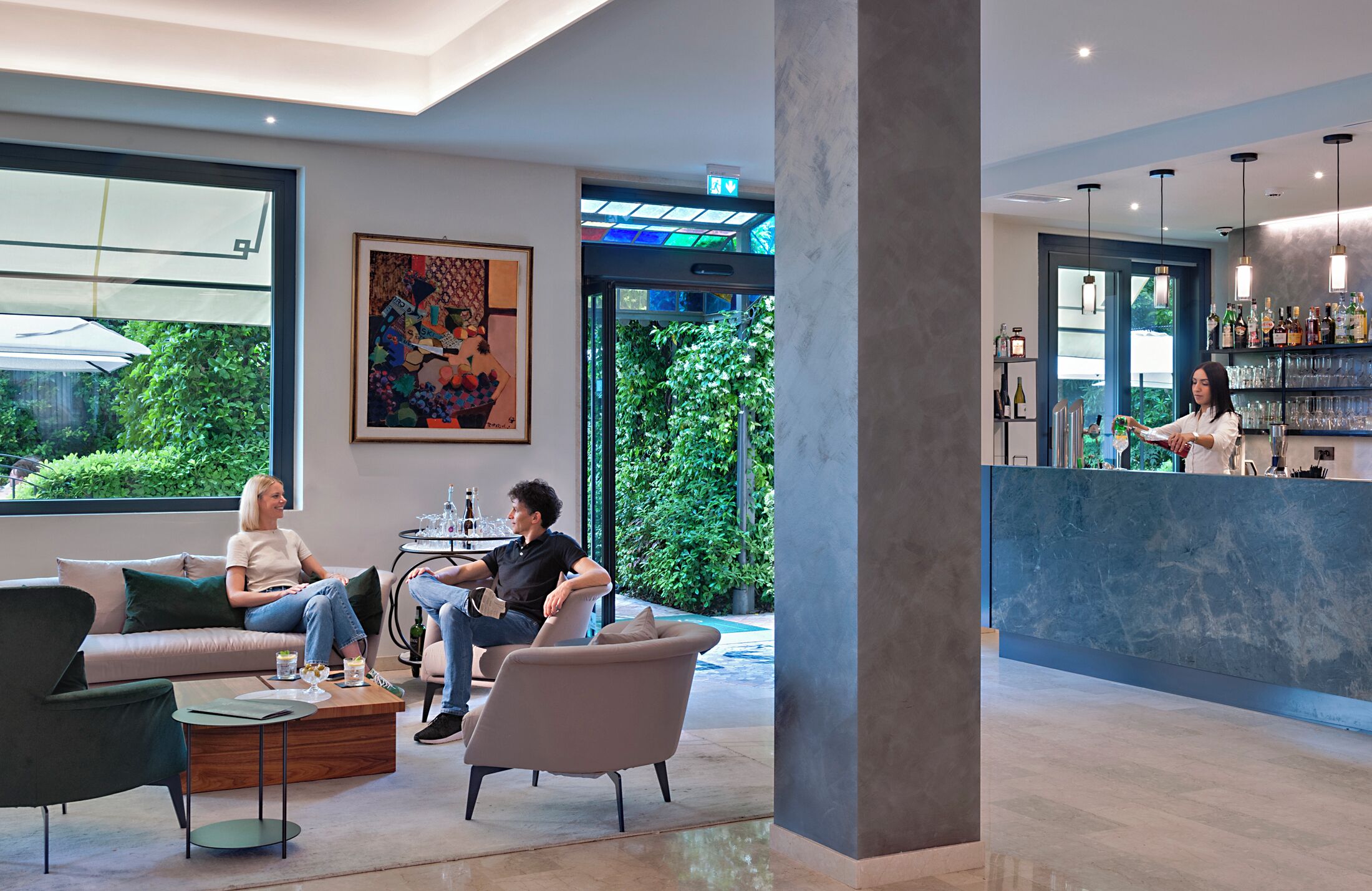 Sitzecke in der Lobby