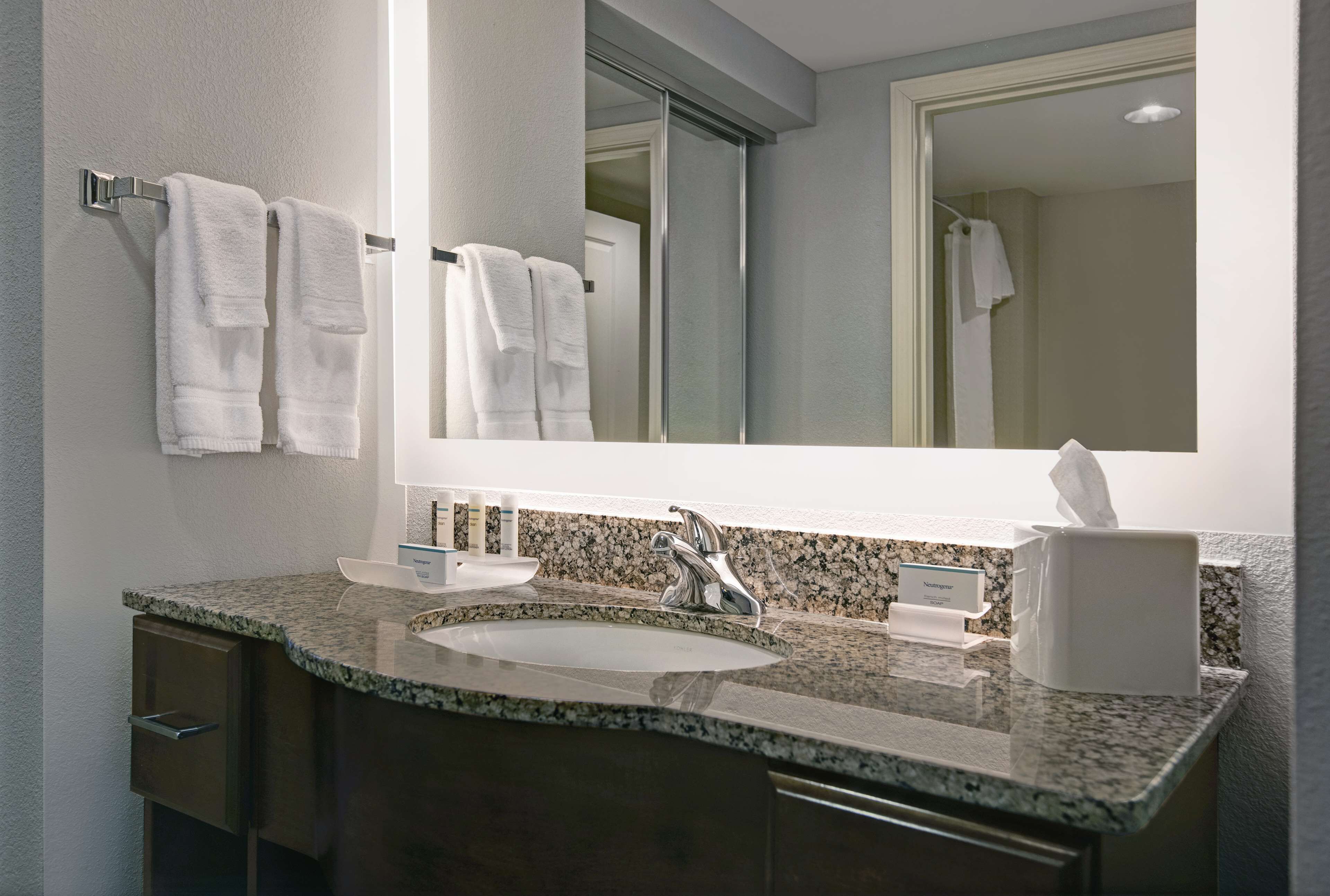 premium suite, 1 bedroom, non smoking | bathroom | hair dryer, towels, soap, shampoo