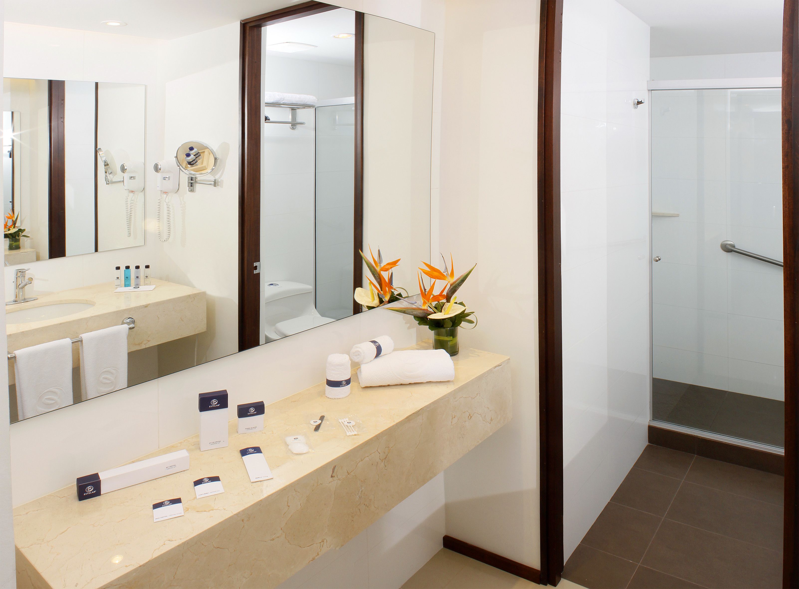 superior room, 1 king bed (superior queen bed) | bathroom | shower, rainfall showerhead, free toiletries, towels