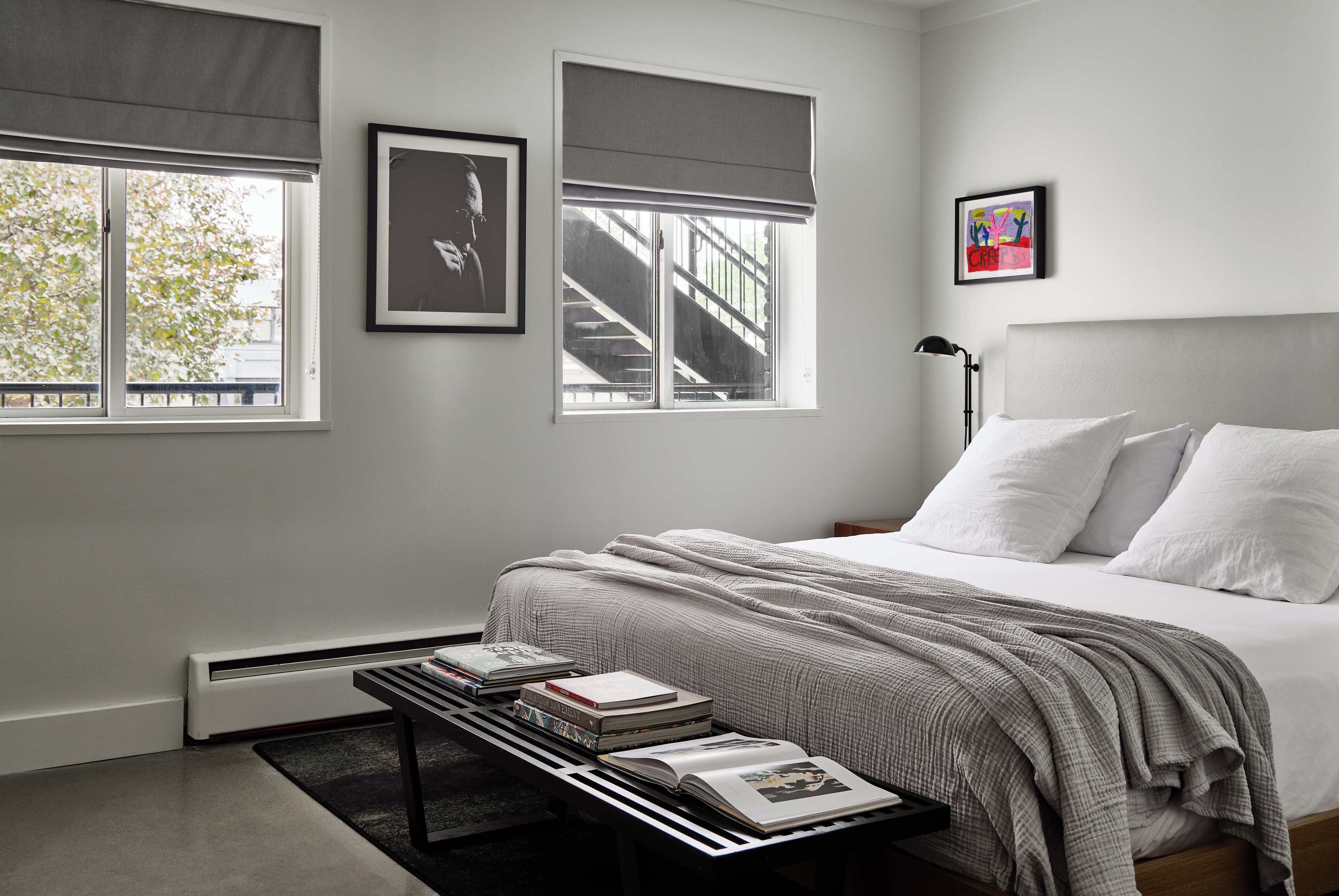 king | premium bedding, blackout curtains, iron/ironing board, free wifi