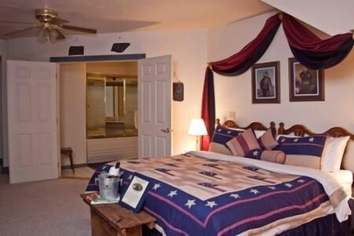 In-room safe, desk, iron/ironing board, WiFi (free)