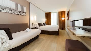 Triple Room | 1 bedroom, premium bedding, down comforters, memory foam beds