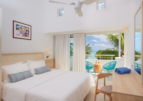 全景公寓, 2 间卧室, 海景, 海滨 | 客房内保险箱、遮光窗帘、免费婴儿床、折叠床/加床（额外收费）