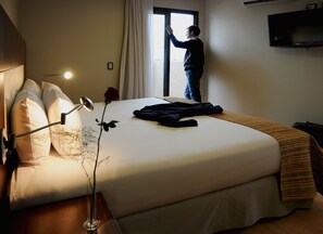 Ropa de cama hipoalergénica, edredón y minibar