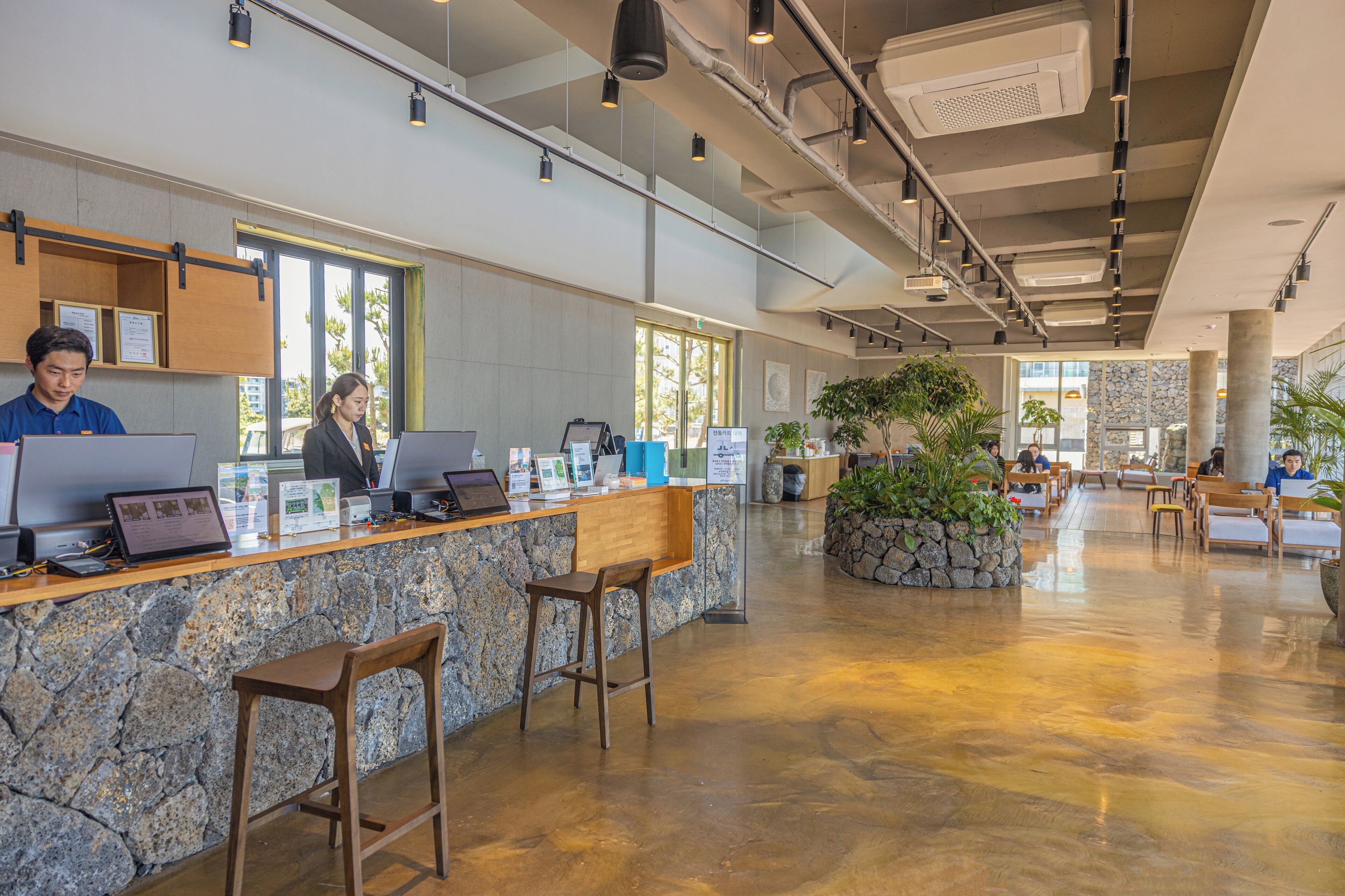 check-in/check-out kiosk