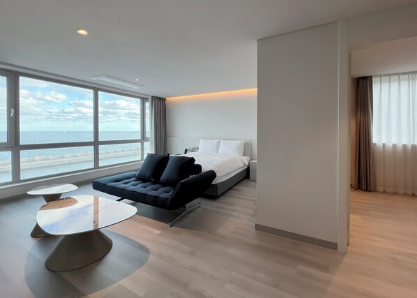 Family Double Room, Ocean View (Superior) | Premium bedding, down duvets, in-room safe, individually decorated