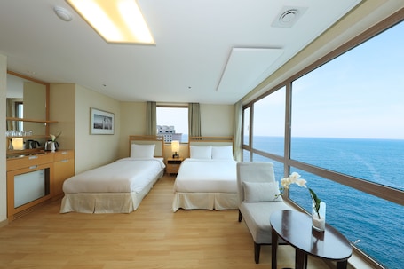 Family Twin Room, Sea View (Two Rooms Family Twin) | 1 bedroom, premium bedding, down comforters, in-room safe