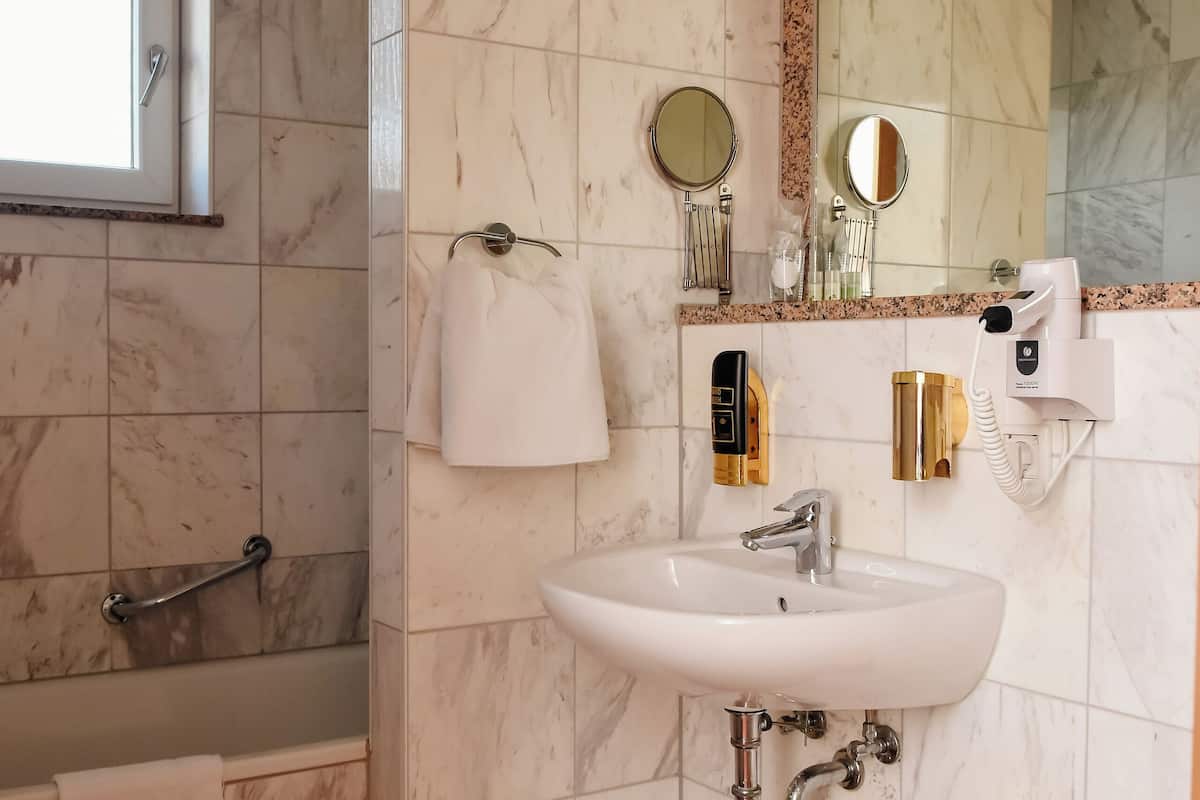 free toiletries, hair dryer, bathrobes, slippers