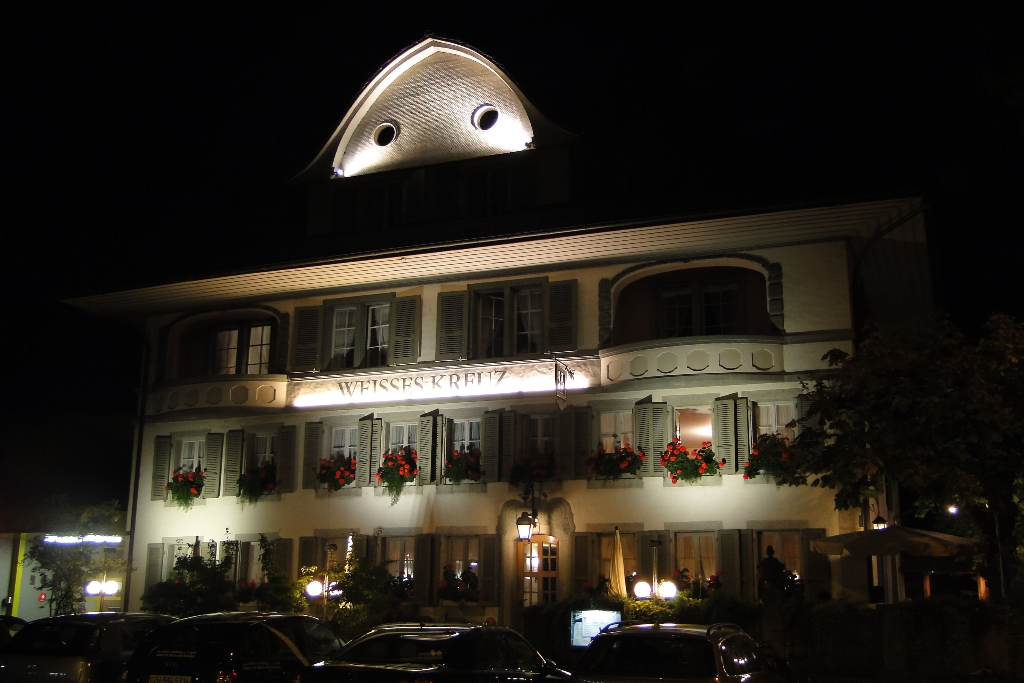 front of property – evening/night