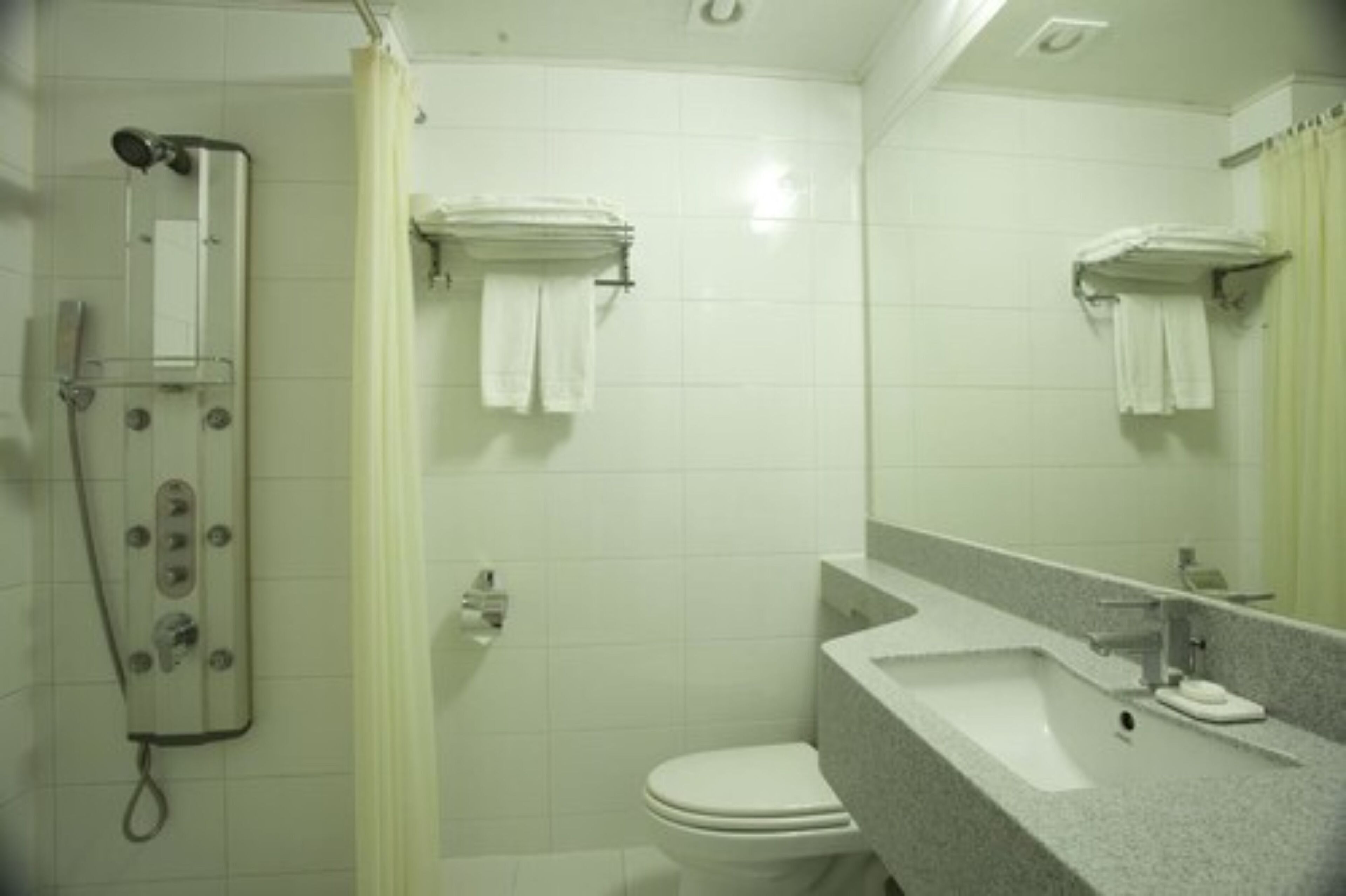 hair dryer, bathrobes, slippers, soap