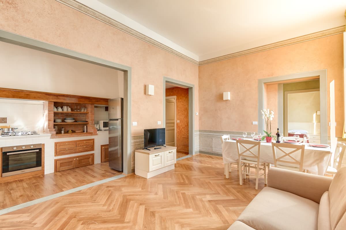 Maisonnette, 3 slaapkamers (9/A , Borgo Albizi 29 - Lift) | Woonkamer | Een televisie