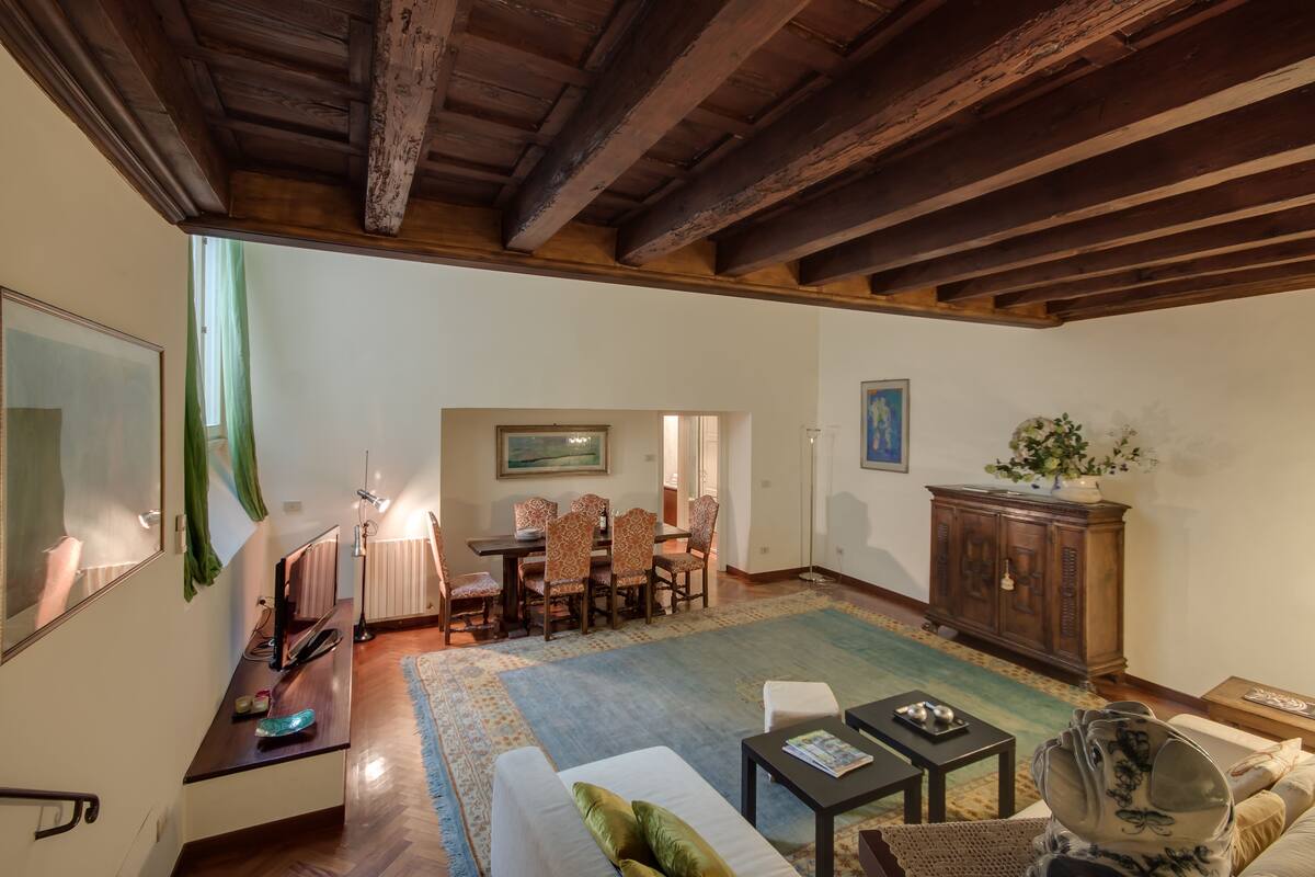 Apartment, 1 Bedroom (Via delle Belle Donne 14 - Lift) | Living area | TV