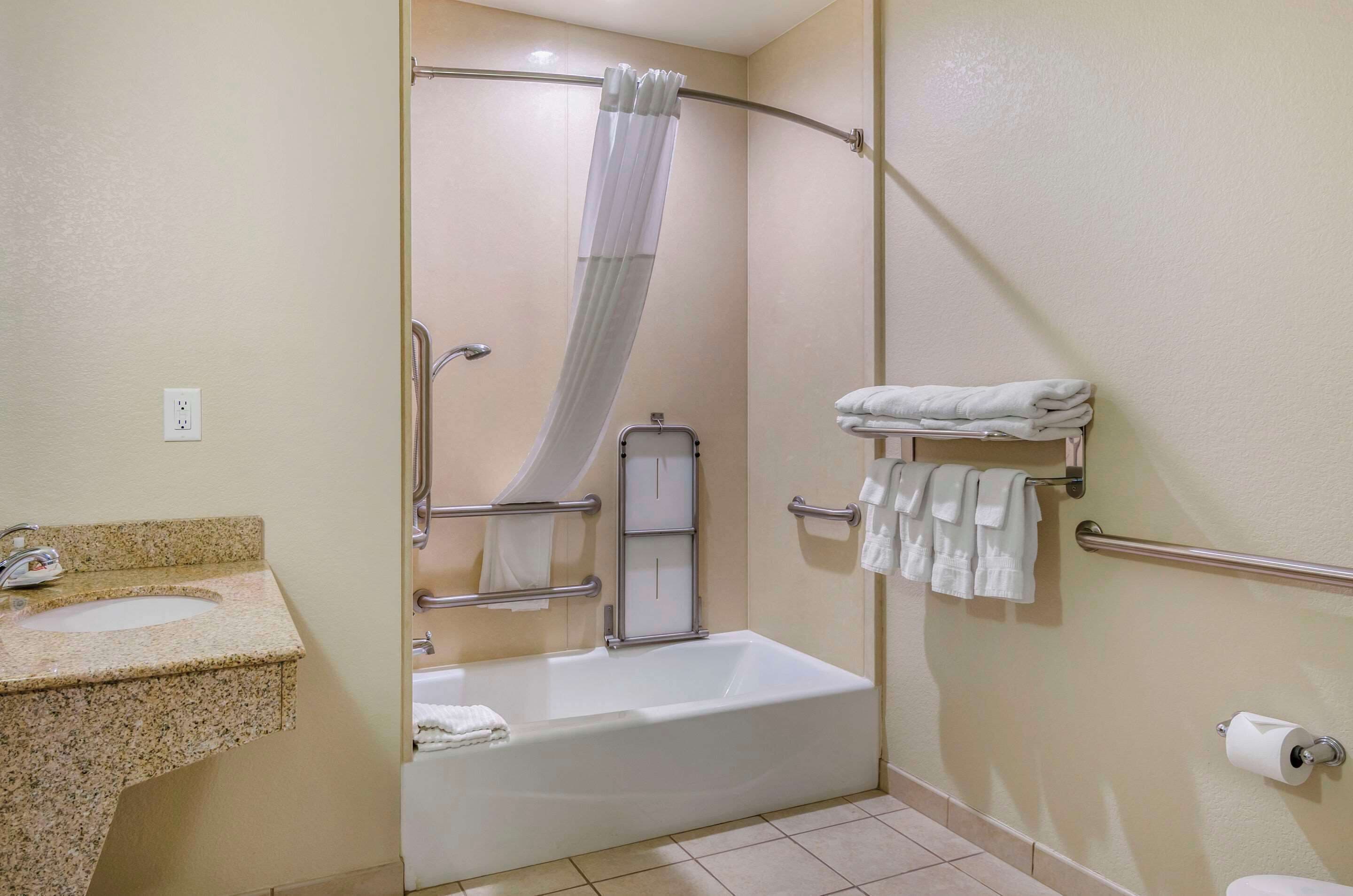 hypo-allergenic bedding, pillow-top beds, in-room safe, desk