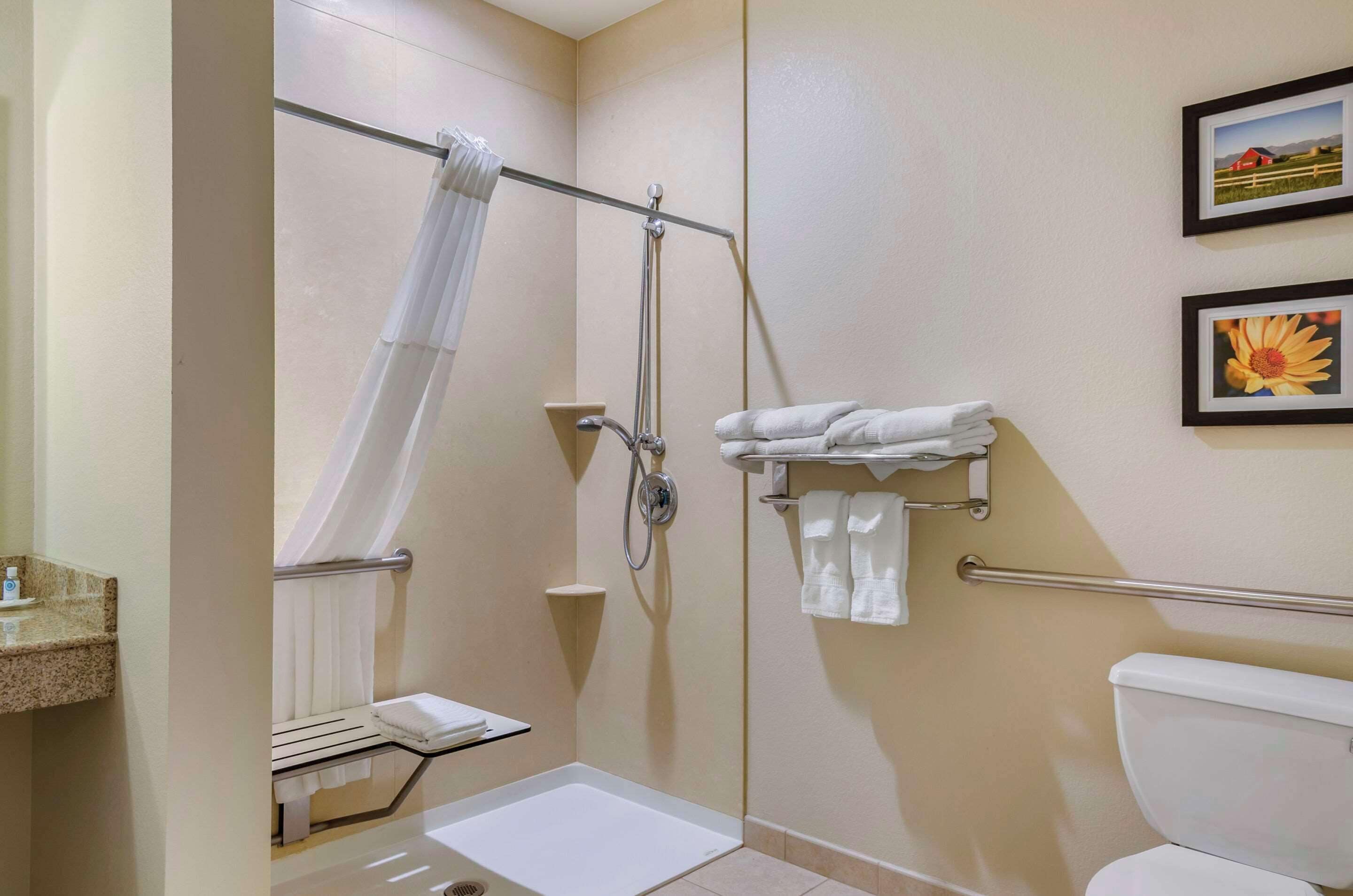 hypo-allergenic bedding, pillow-top beds, in-room safe, desk