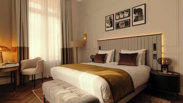 Premium bedding, minibar, in-room safe, desk