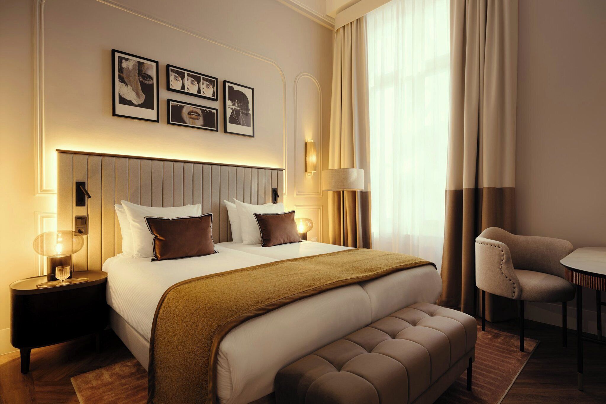 Premium bedding, minibar, in-room safe, desk