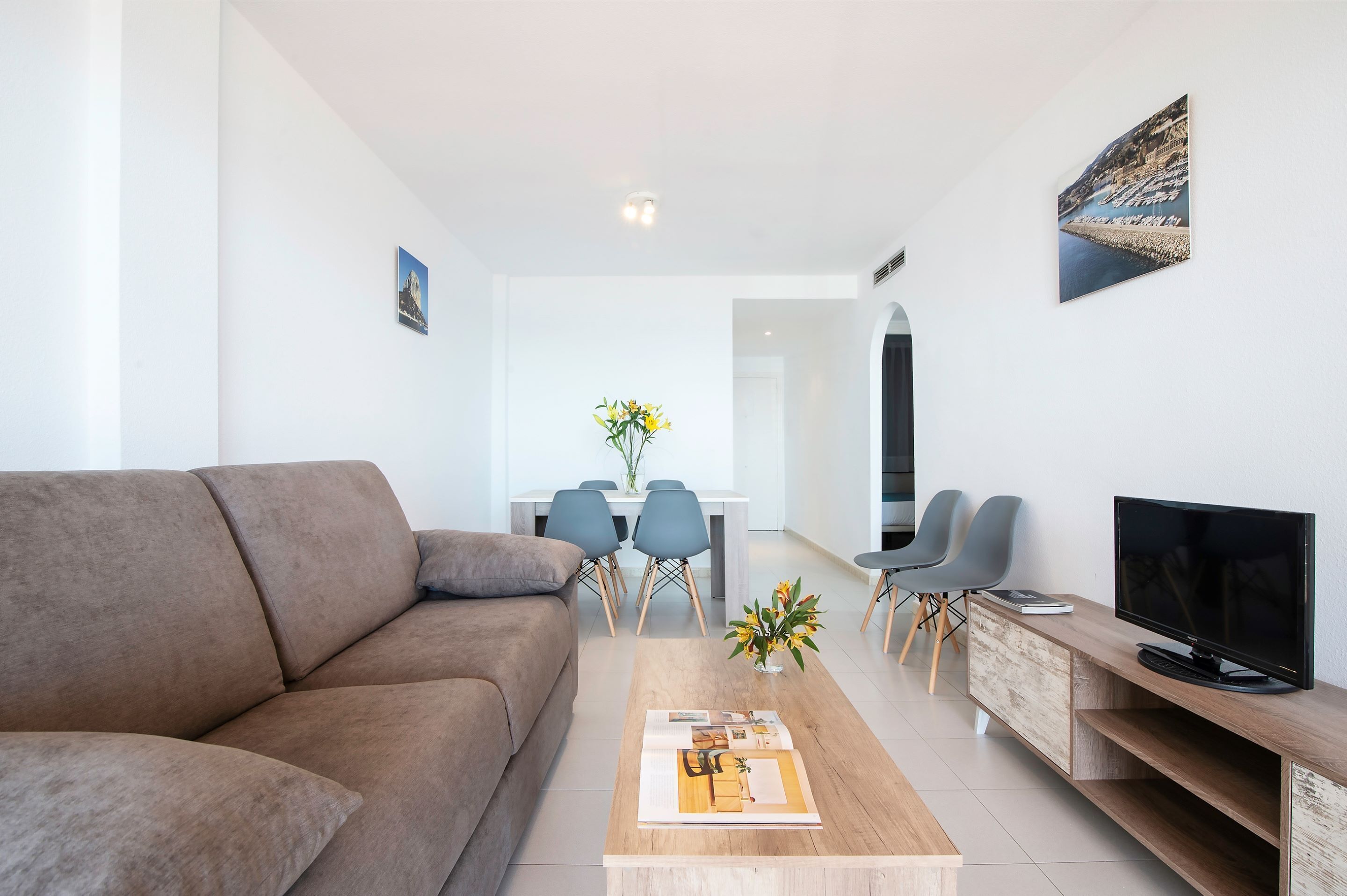 Apartment, 2 Bedrooms, Balcony, Harbor View | Living area | 30-inch flat-screen TV with digital channels, TV