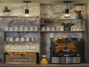 Daily buffet breakfast (EUR 15 per person)