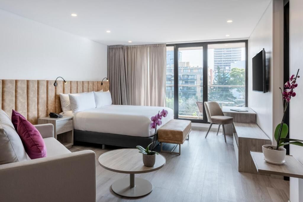Suite estudio Deluxe, vistas al parque | Ropa de cama de alta calidad y edredones de plumas