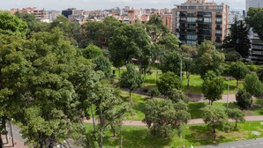 A park with trees and a road. - Jazz Apartments Luxury Suites (Bogotá)