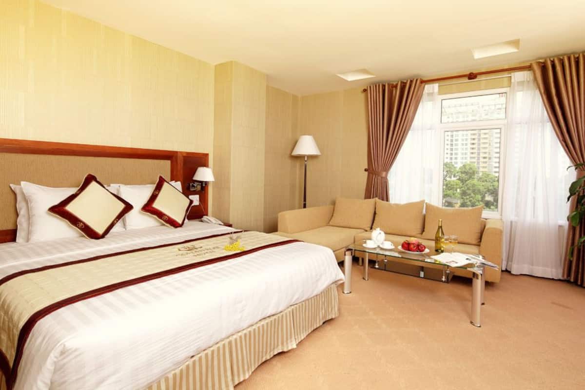 Premium bedding, memory foam beds, minibar, in-room safe